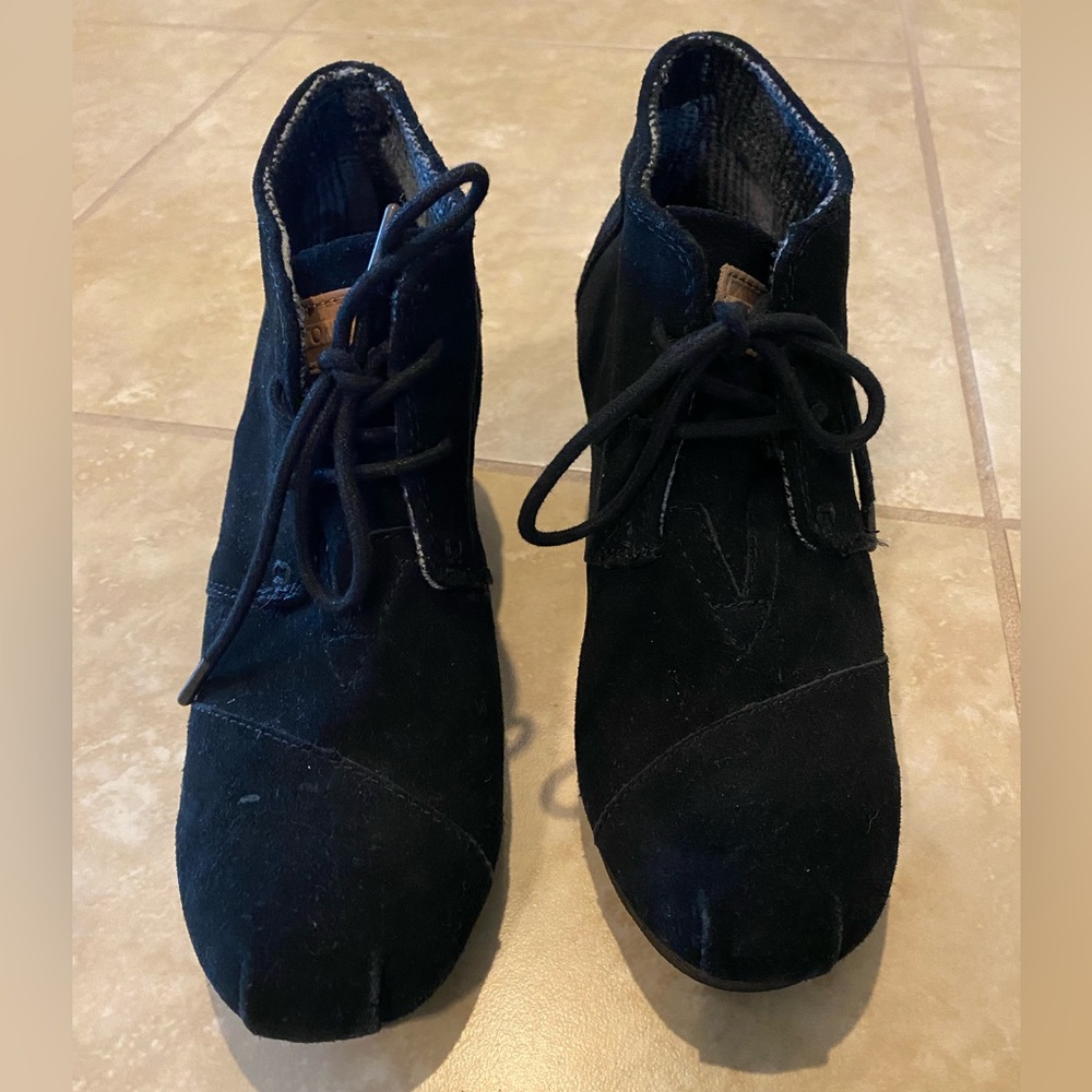 TOMS wedge booties